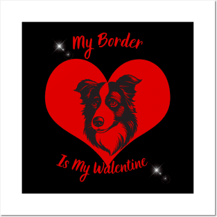 Border Collie shirt, border ,valentine day, valentine gift, Posters and Art